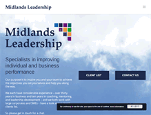 Tablet Screenshot of midlandsleadership.co.uk